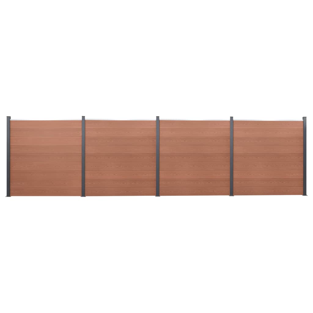 Schuttingpaneelset 699x186 cm HKC bruin is nu te koop bij PeponiXL, paradijselijk wonen!