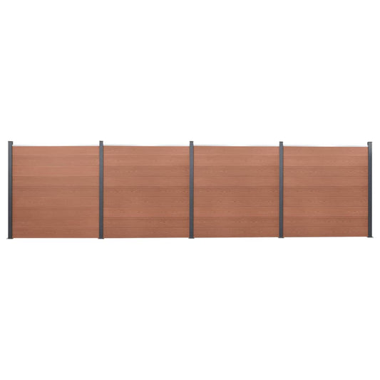 Schuttingpaneelset 699x186 cm HKC bruin is nu te koop bij PeponiXL, paradijselijk wonen!