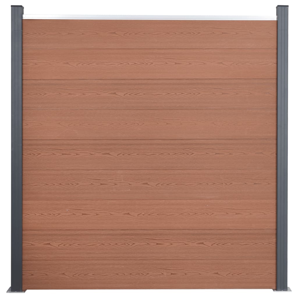 Schuttingpaneelset 699x186 cm HKC bruin is nu te koop bij PeponiXL, paradijselijk wonen!