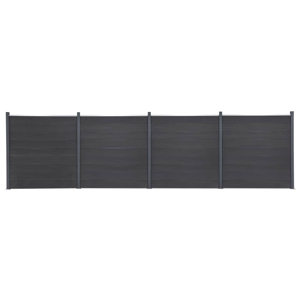 Schuttingpaneelset 699x186 cm HKC grijs is nu te koop bij PeponiXL, paradijselijk wonen!