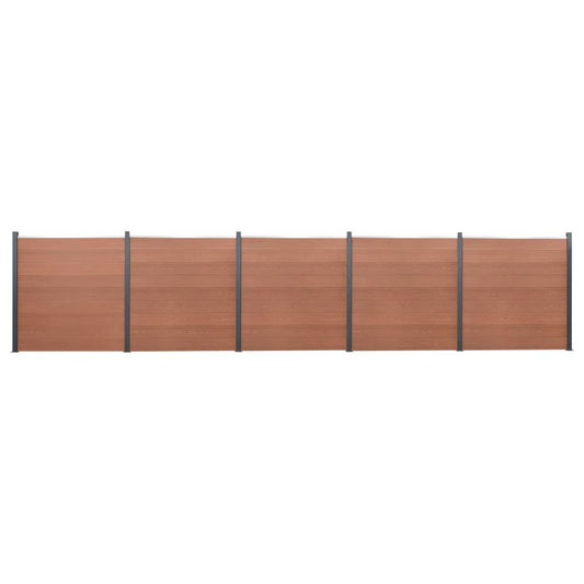 Schuttingpaneelset 872x186 cm HKC bruin is nu te koop bij PeponiXL, paradijselijk wonen!