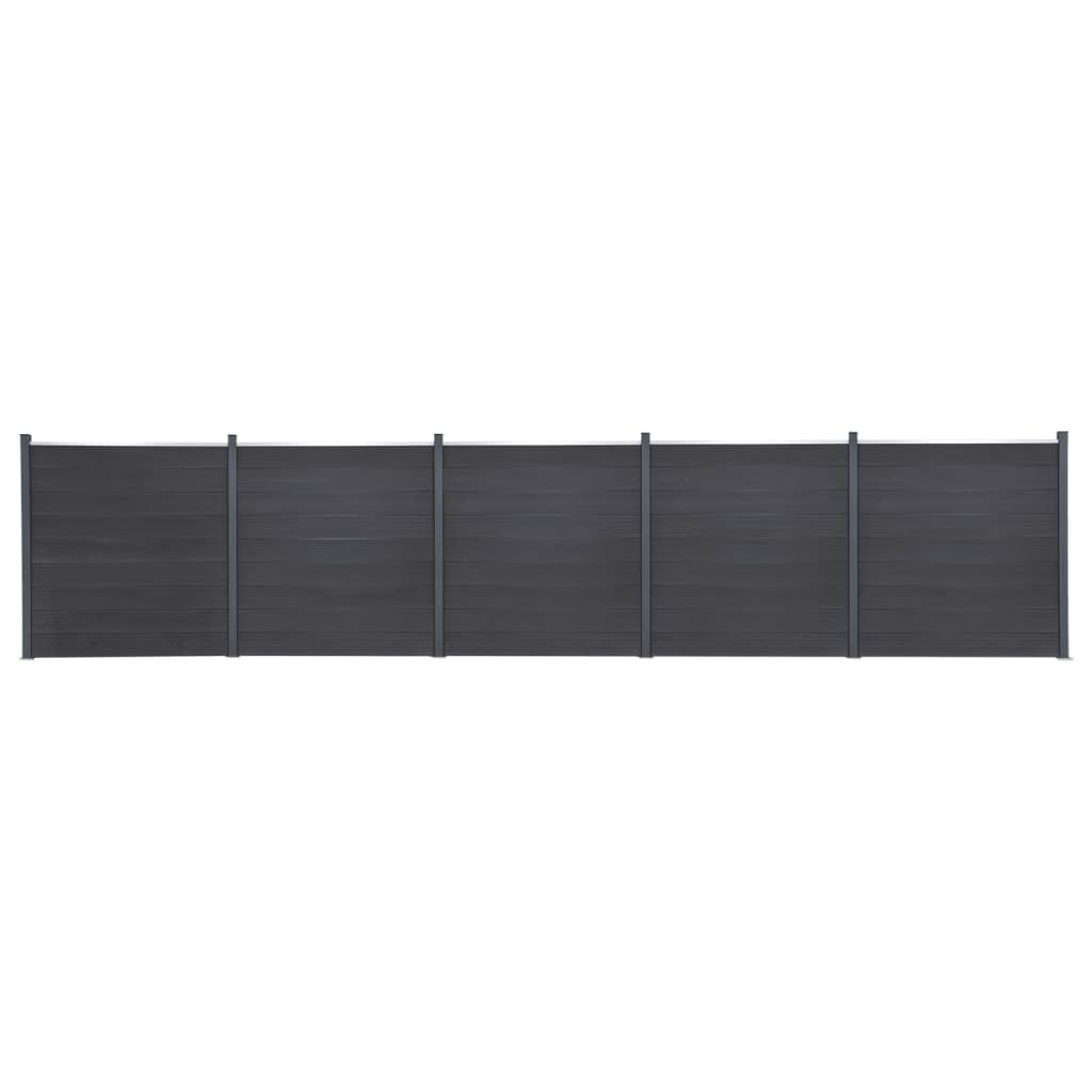 Schuttingpaneelset 872x186 cm HKC grijs is nu te koop bij PeponiXL, paradijselijk wonen!