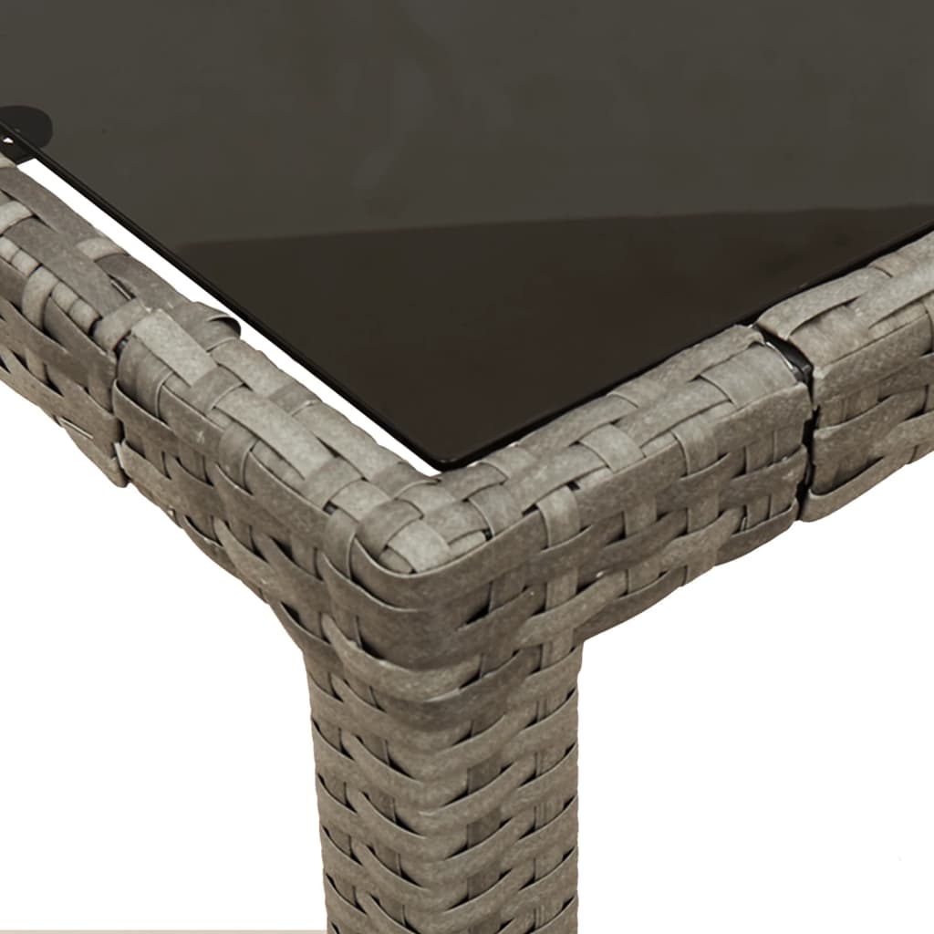 7-delige Tuinset met kussens poly rattan grijs is nu te koop bij PeponiXL, paradijselijk wonen!
