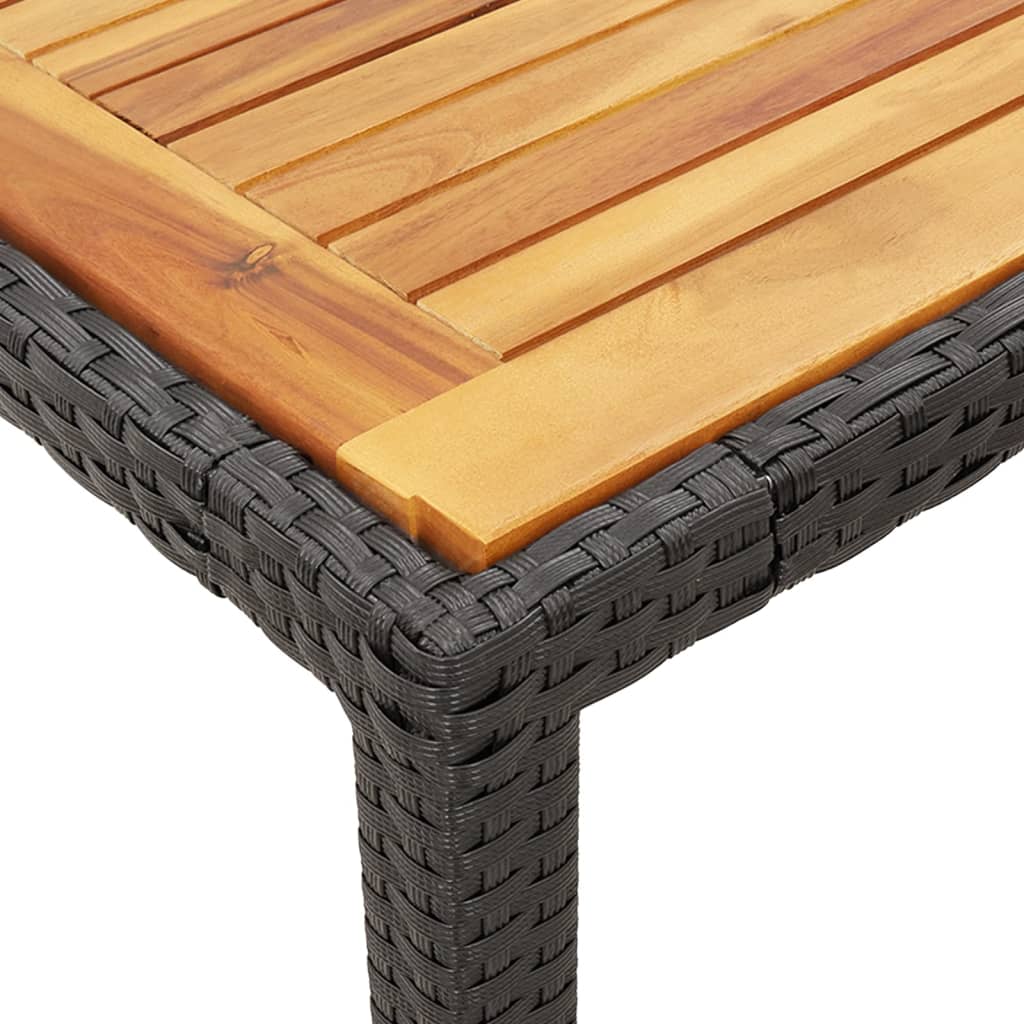 7-delige Tuinset met kussens poly rattan zwart is nu te koop bij PeponiXL, paradijselijk wonen!