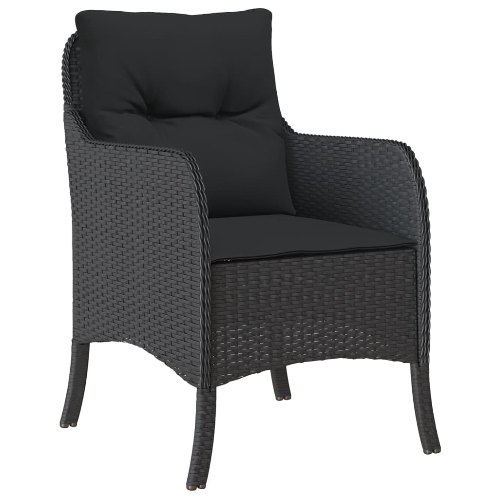 9-delige Tuinset poly rattan zwart is nu te koop bij PeponiXL, paradijselijk wonen!