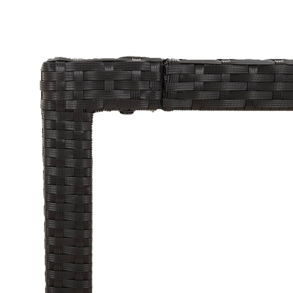 9-delige Tuinset poly rattan zwart is nu te koop bij PeponiXL, paradijselijk wonen!
