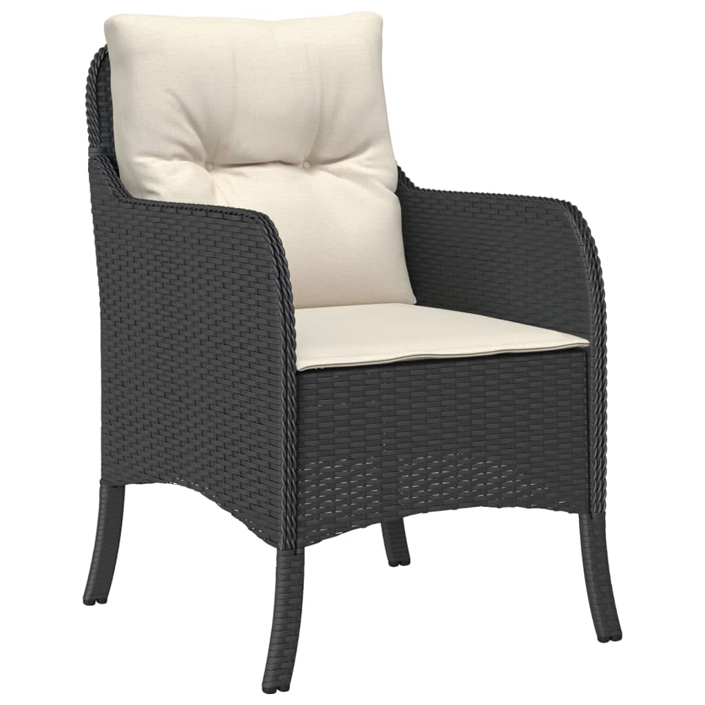 7-delige Tuinset met kussens poly rattan zwart is nu te koop bij PeponiXL, paradijselijk wonen!