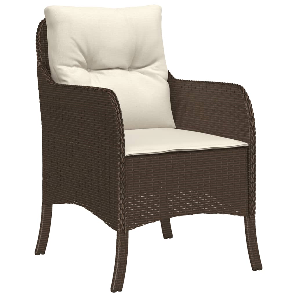 5-delige Tuinset met kussens poly rattan bruin is nu te koop bij PeponiXL, paradijselijk wonen!