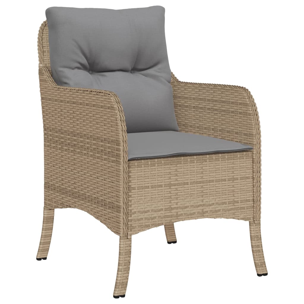 5-delige Tuinset met kussens poly rattan beige is nu te koop bij PeponiXL, paradijselijk wonen!