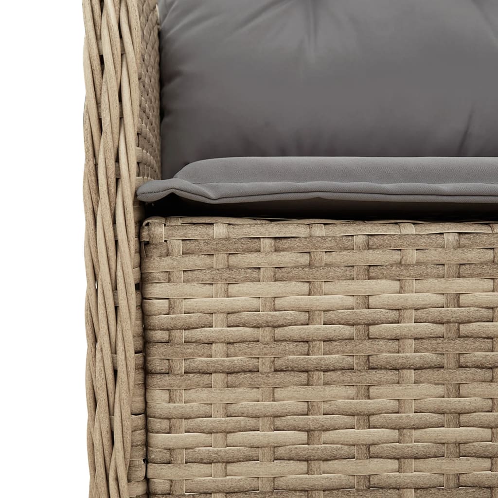 5-delige Tuinset met kussens poly rattan beige is nu te koop bij PeponiXL, paradijselijk wonen!