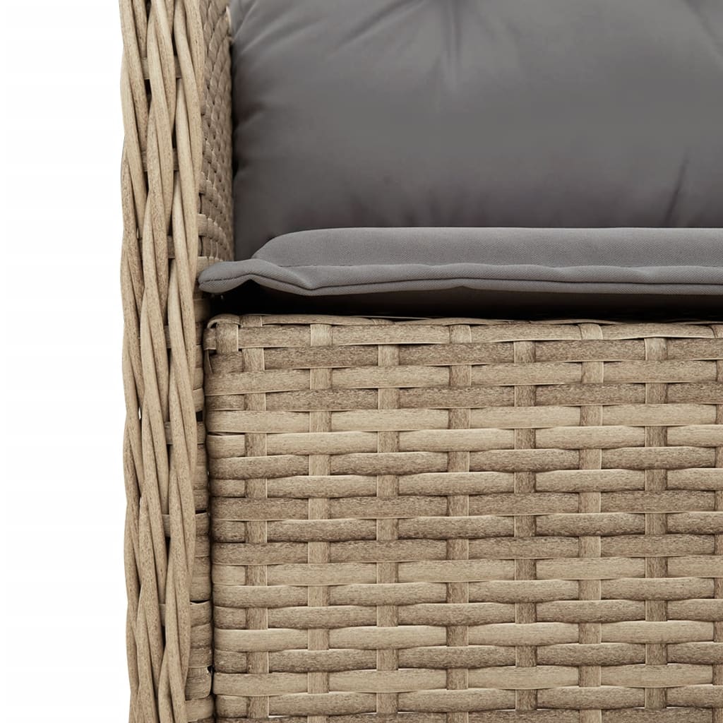 5-delige Tuinset met kussens poly rattan beige is nu te koop bij PeponiXL, paradijselijk wonen!