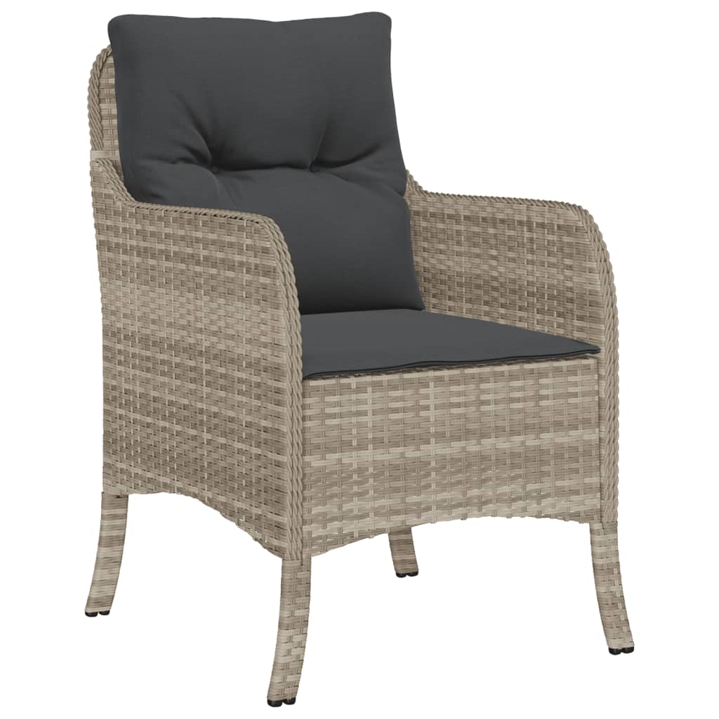 7-delige Tuinset met kussens poly rattan grijs is nu te koop bij PeponiXL, paradijselijk wonen!
