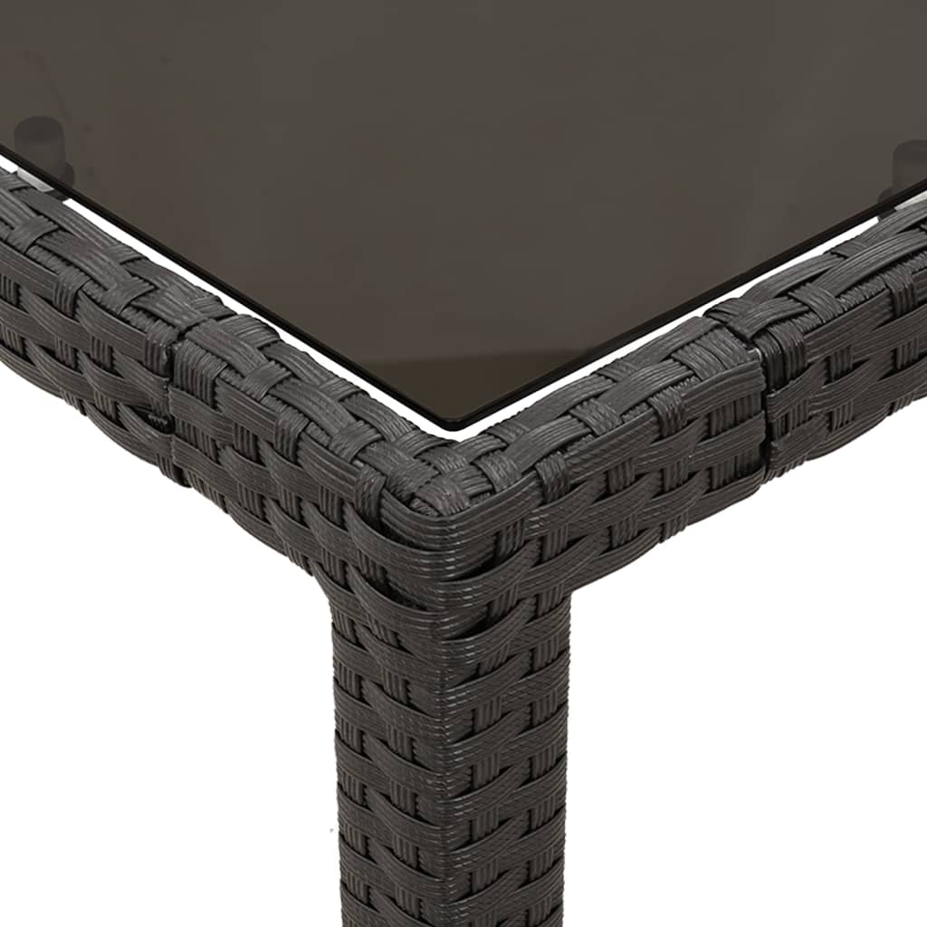 7-delige Tuinset met kussens poly rattan zwart is nu te koop bij PeponiXL, paradijselijk wonen!