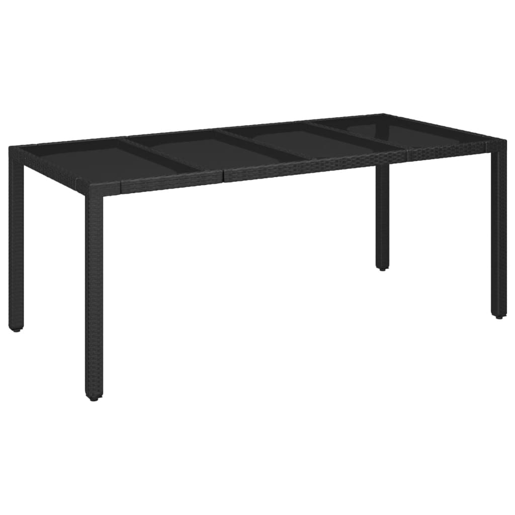9-delige Tuinset poly rattan zwart is nu te koop bij PeponiXL, paradijselijk wonen!