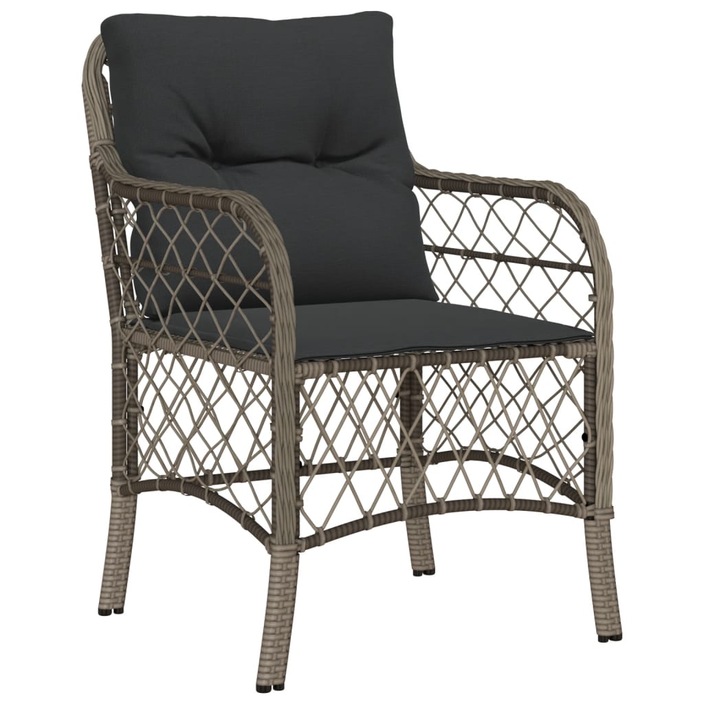 5-delige Tuinset met kussens poly rattan grijs is nu te koop bij PeponiXL, paradijselijk wonen!