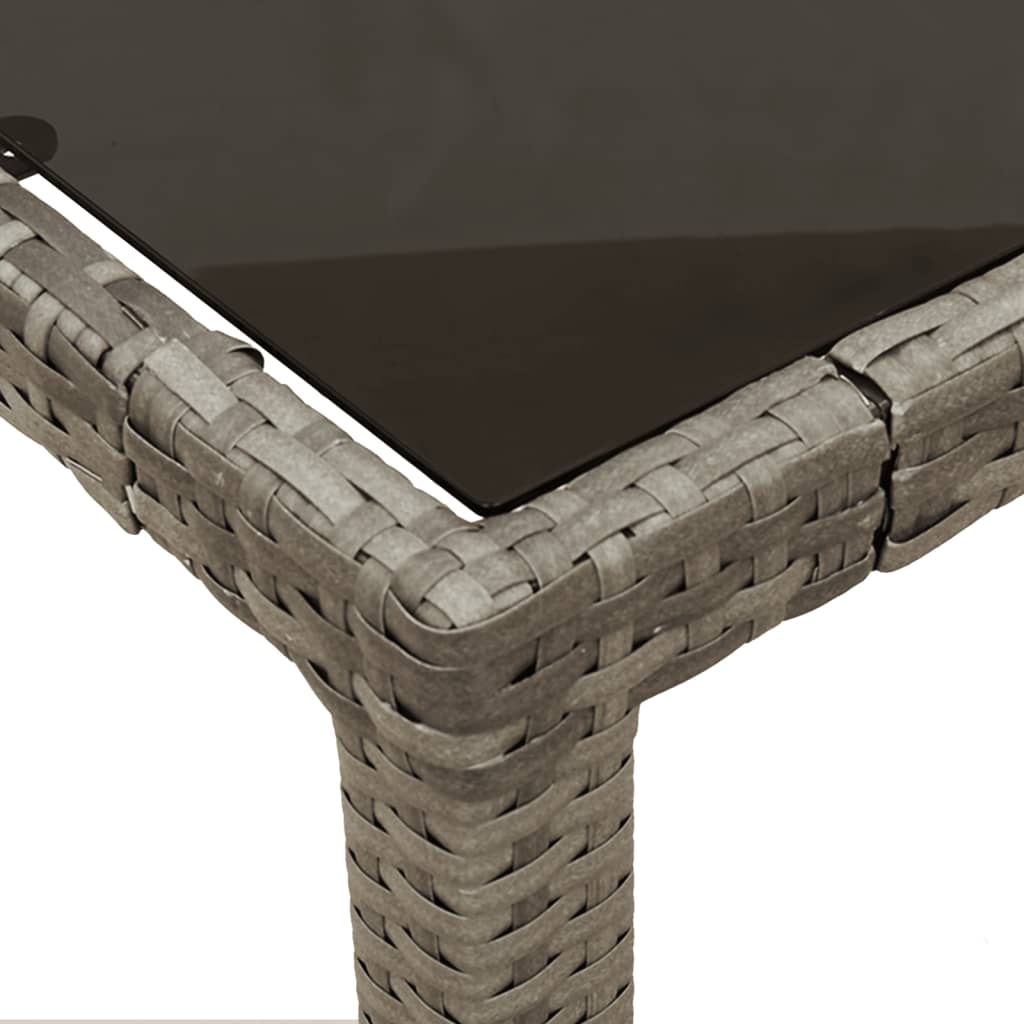 5-delige Tuinset met kussens poly rattan grijs is nu te koop bij PeponiXL, paradijselijk wonen!