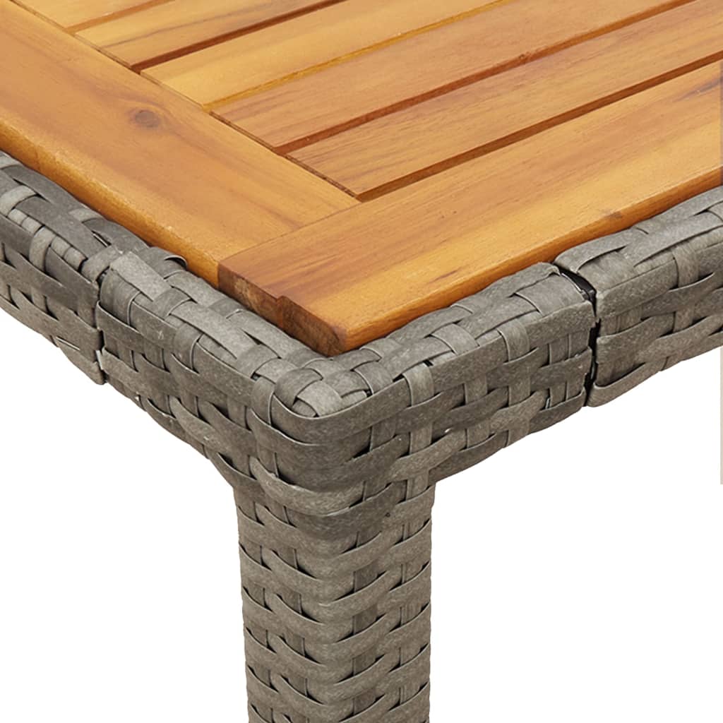 7-delige Tuinset met kussens poly rattan grijs is nu te koop bij PeponiXL, paradijselijk wonen!