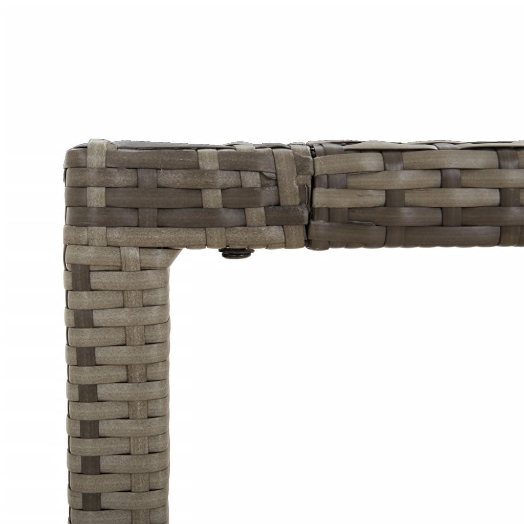 9-delige Tuinset met kussens poly rattan grijs is nu te koop bij PeponiXL, paradijselijk wonen!