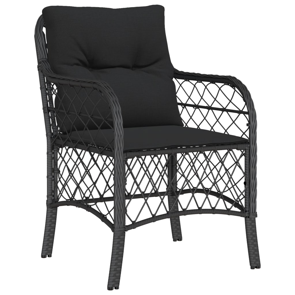 7-delige Tuinset met kussens poly rattan zwart is nu te koop bij PeponiXL, paradijselijk wonen!