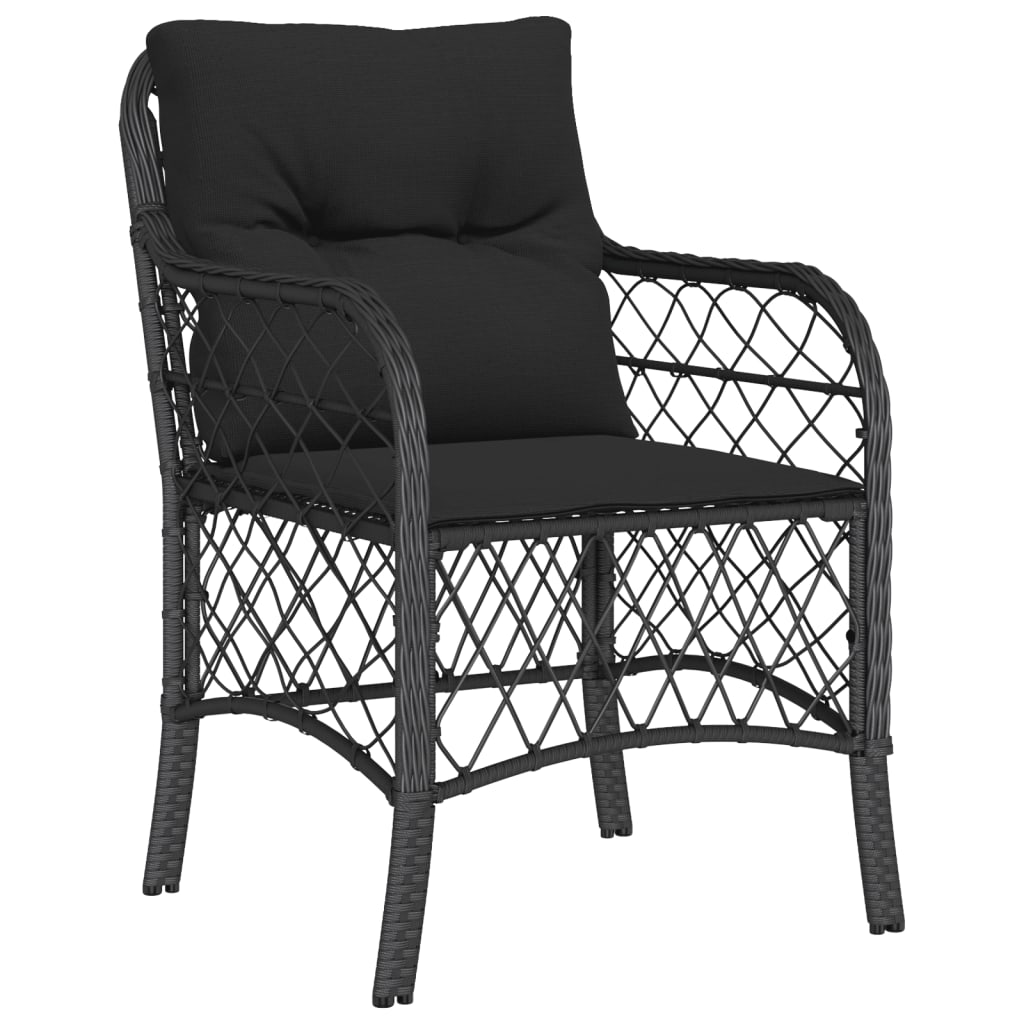 7-delige Tuinset met kussens poly rattan zwart is nu te koop bij PeponiXL, paradijselijk wonen!
