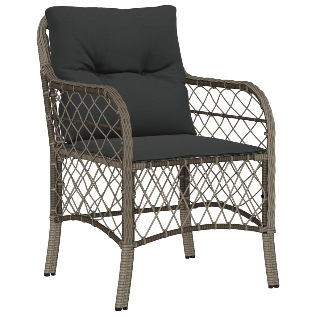 7-delige Tuinset met kussens poly rattan grijs is nu te koop bij PeponiXL, paradijselijk wonen!