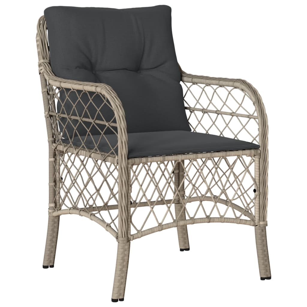 5-delige Tuinset met kussens poly rattan lichtgrijs is nu te koop bij PeponiXL, paradijselijk wonen!