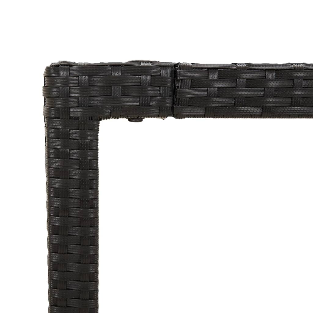 7-delige Tuinset met kussens poly rattan zwart is nu te koop bij PeponiXL, paradijselijk wonen!