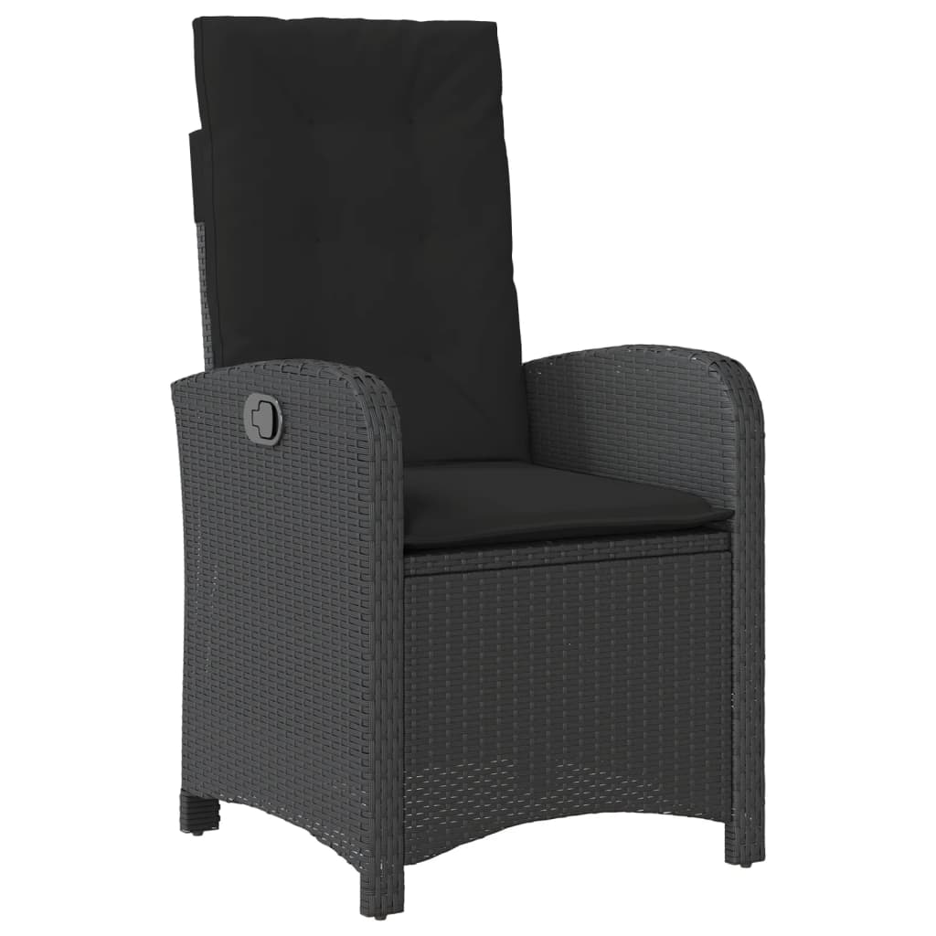 7-delige Tuinset met kussens poly rattan zwart is nu te koop bij PeponiXL, paradijselijk wonen!