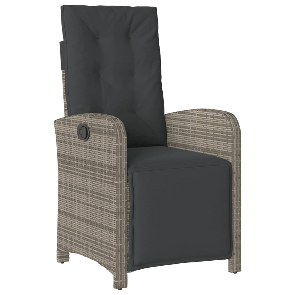 9-delige Tuinset met kussens poly rattan grijs is nu te koop bij PeponiXL, paradijselijk wonen!