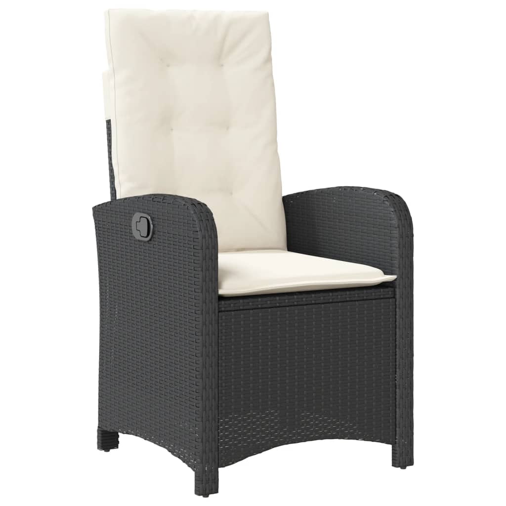 7-delige Tuinset met kussens poly rattan zwart is nu te koop bij PeponiXL, paradijselijk wonen!