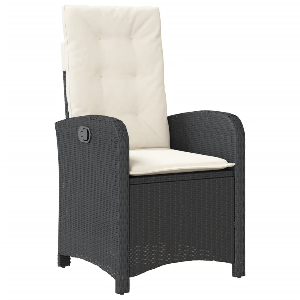 7-delige Tuinset met kussens poly rattan zwart is nu te koop bij PeponiXL, paradijselijk wonen!