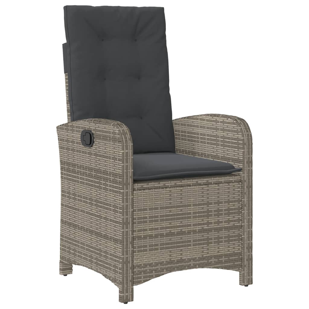 9-delige Tuinset met kussens poly rattan grijs is nu te koop bij PeponiXL, paradijselijk wonen!