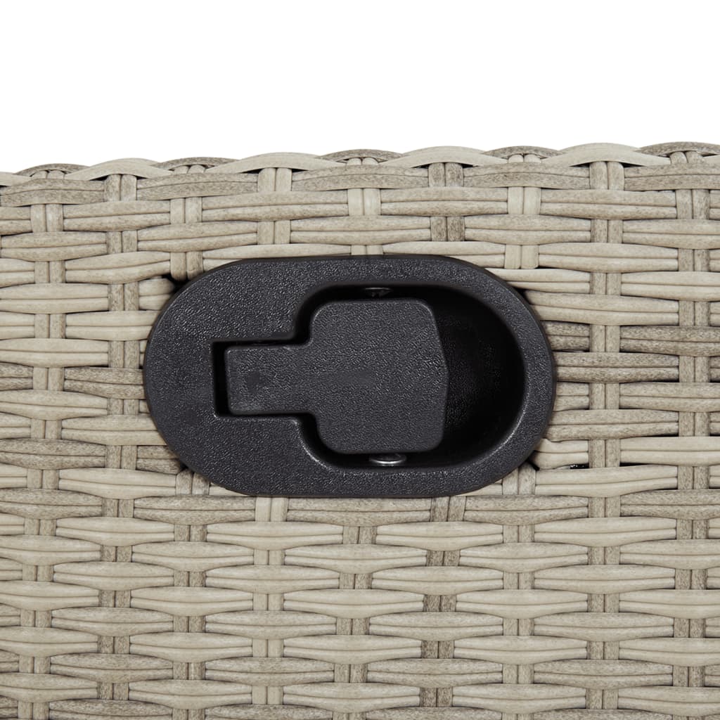 9-delige Tuinset met kussens poly rattan lichtgrijs is nu te koop bij PeponiXL, paradijselijk wonen!
