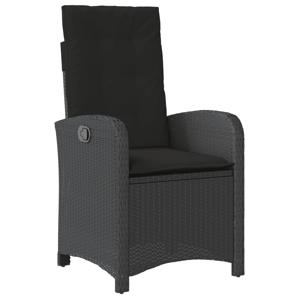 5-delige Tuinset met kussens poly rattan zwart is nu te koop bij PeponiXL, paradijselijk wonen!