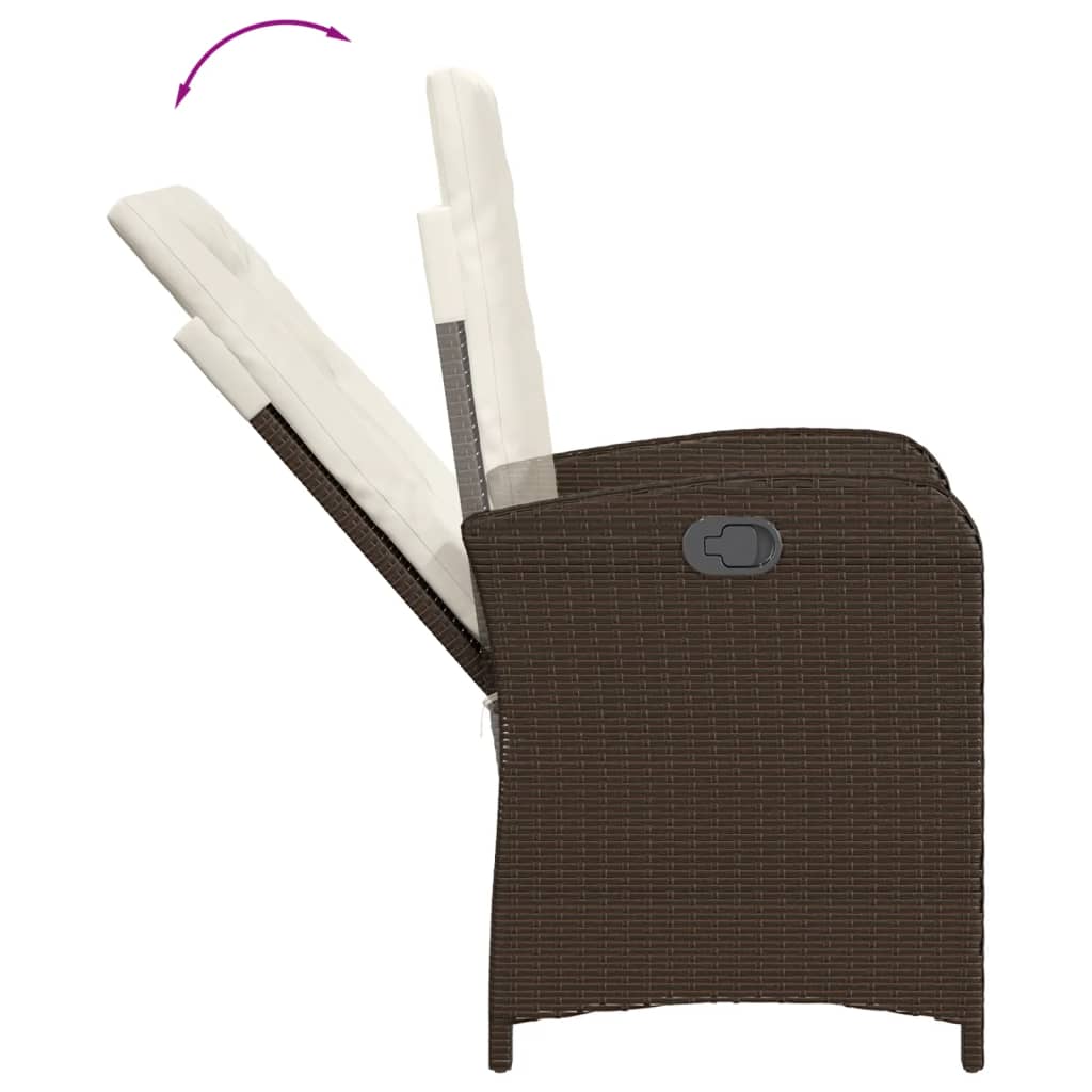 7-delige Tuinset met kussens poly rattan bruin is nu te koop bij PeponiXL, paradijselijk wonen!