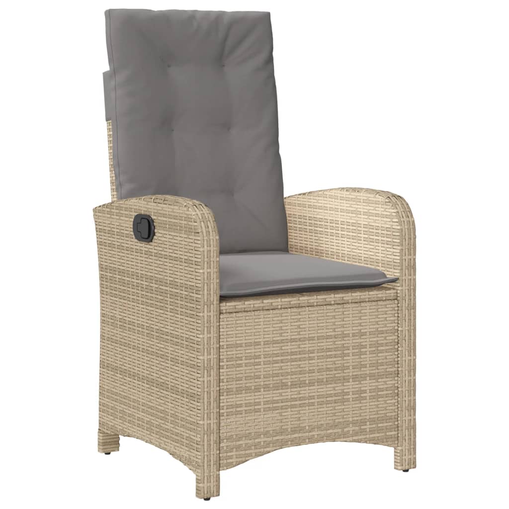 5-delige Tuinset met kussens poly rattan gemengd beige is nu te koop bij PeponiXL, paradijselijk wonen!