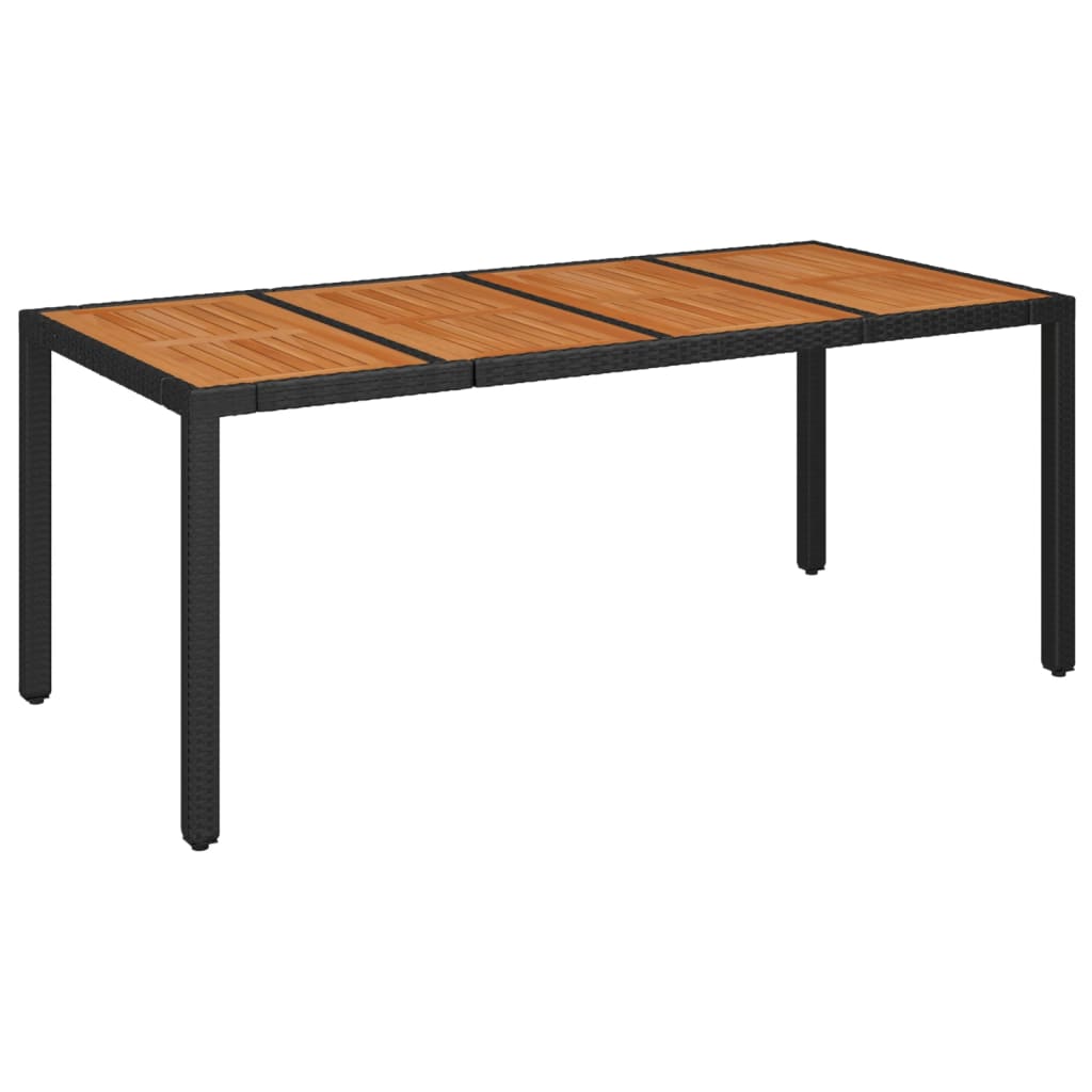 9-delige Tuinset poly rattan zwart is nu te koop bij PeponiXL, paradijselijk wonen!