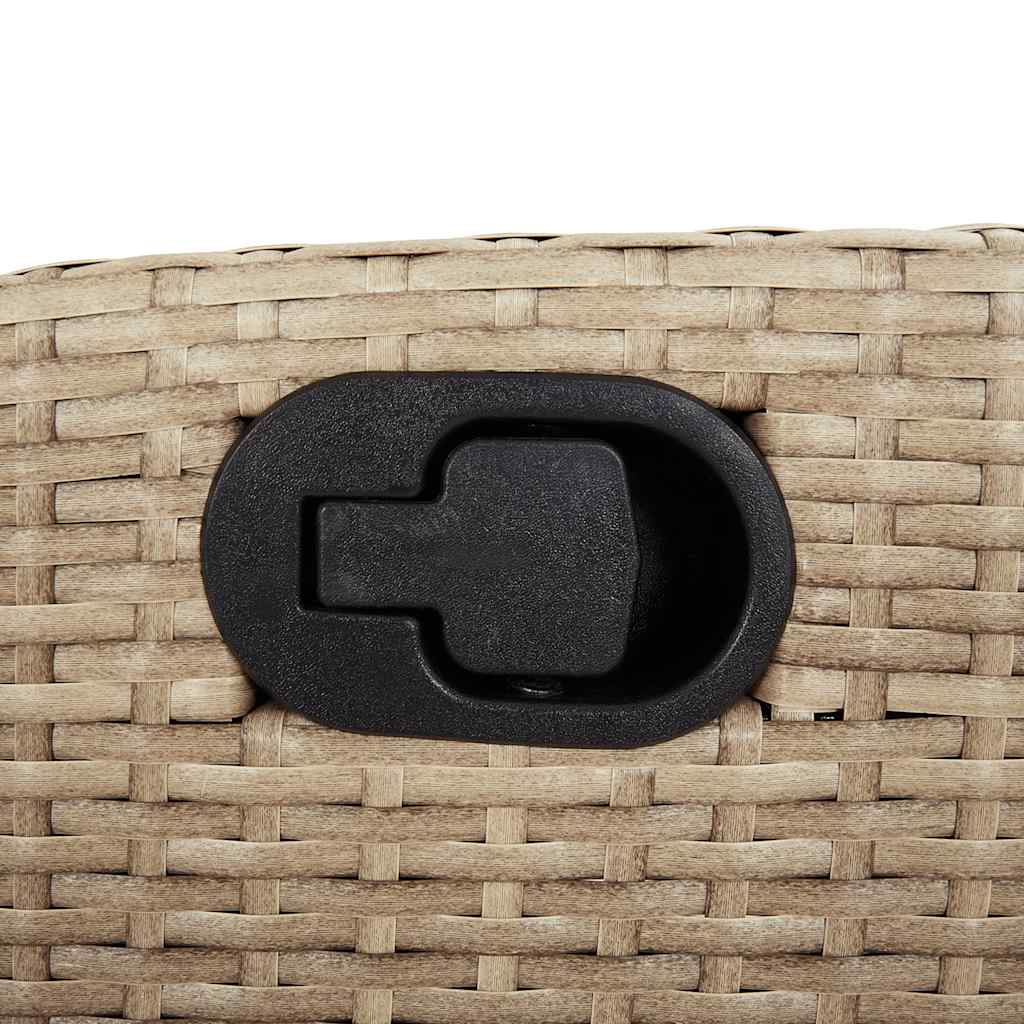 7-delige Tuinset met kussens poly rattan beige is nu te koop bij PeponiXL, paradijselijk wonen!