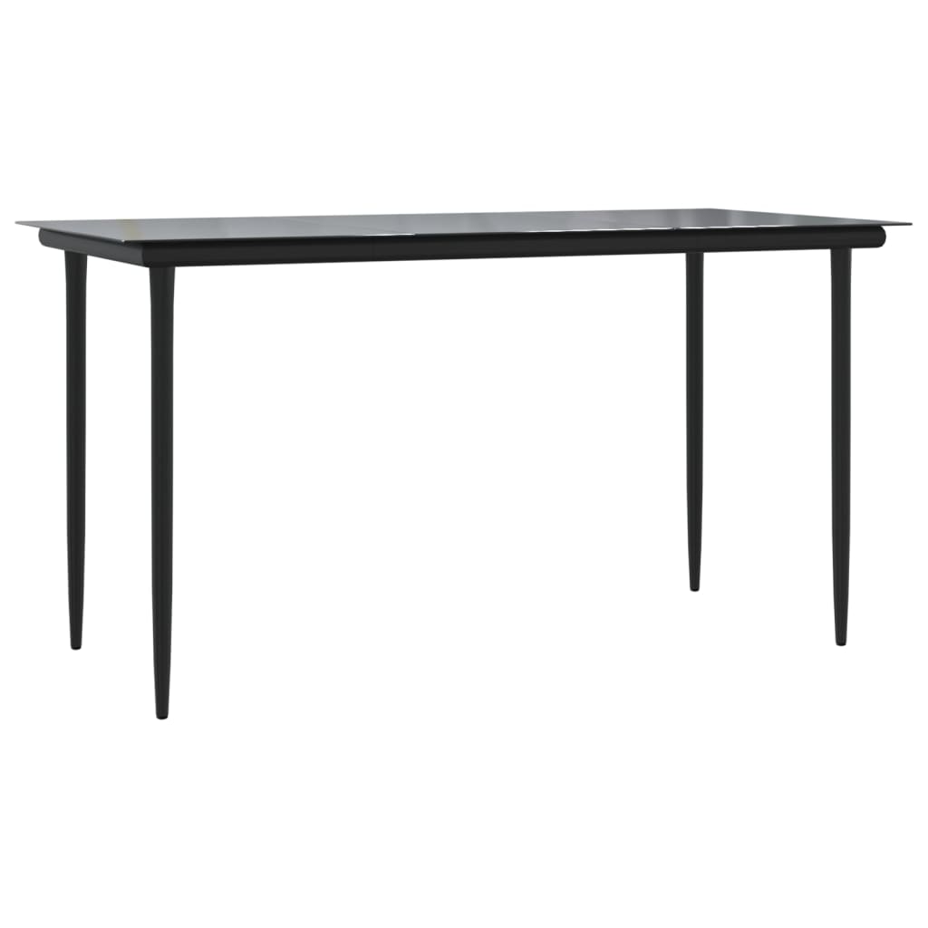 5-delige Tuinset met kussens poly rattan zwart is nu te koop bij PeponiXL, paradijselijk wonen!