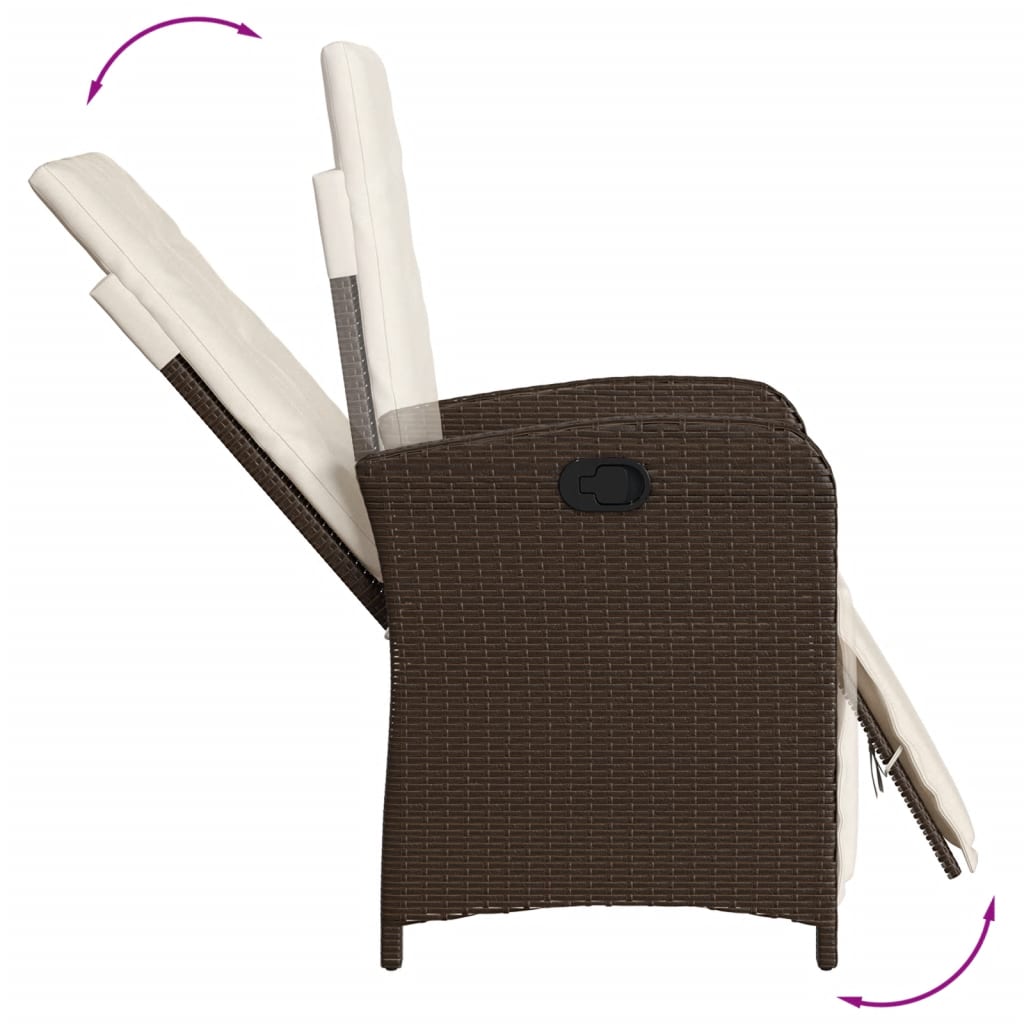 9-delige Tuinset met kussens poly rattan bruin is nu te koop bij PeponiXL, paradijselijk wonen!