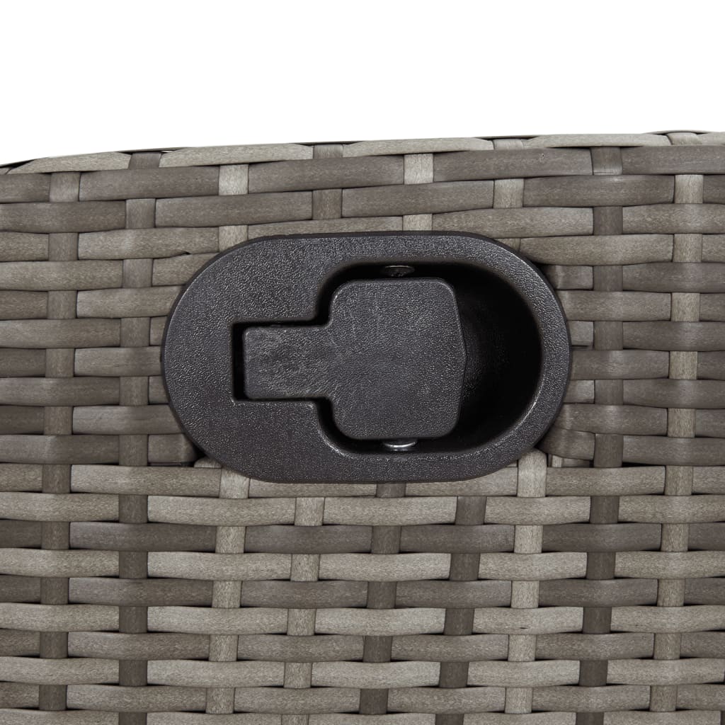 7-delige Tuinset met kussens poly rattan grijs is nu te koop bij PeponiXL, paradijselijk wonen!