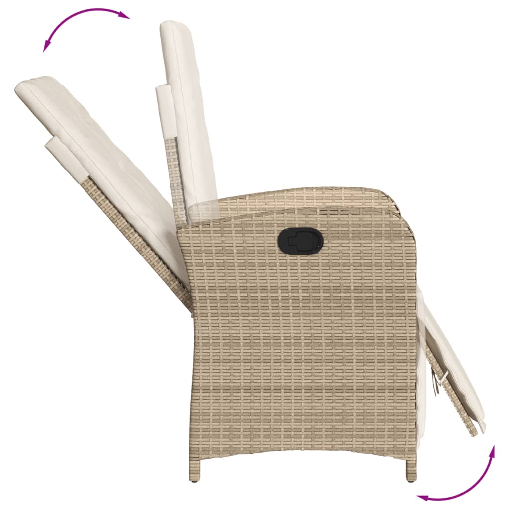 5-delige Tuinset met kussens poly rattan beige is nu te koop bij PeponiXL, paradijselijk wonen!