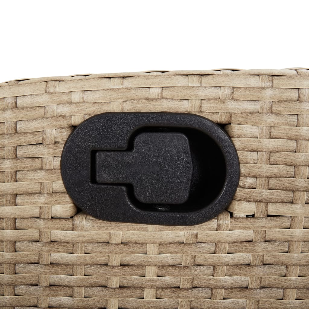 5-delige Tuinset met kussens poly rattan beige is nu te koop bij PeponiXL, paradijselijk wonen!
