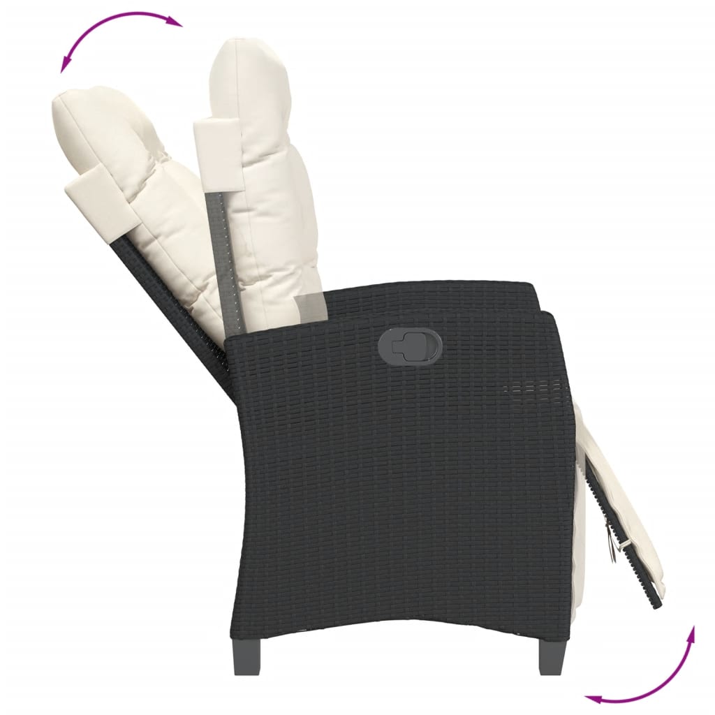 9-delige Tuinset poly rattan zwart is nu te koop bij PeponiXL, paradijselijk wonen!