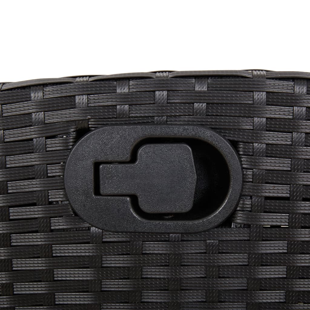 5-delige Tuinset met kussens poly rattan zwart is nu te koop bij PeponiXL, paradijselijk wonen!
