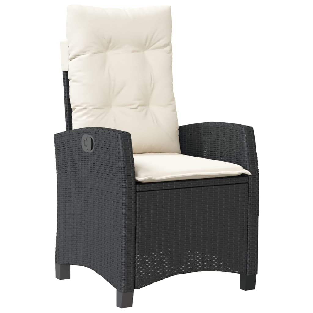 3-delige Tuinset met kussens poly rattan zwart is nu te koop bij PeponiXL, paradijselijk wonen!