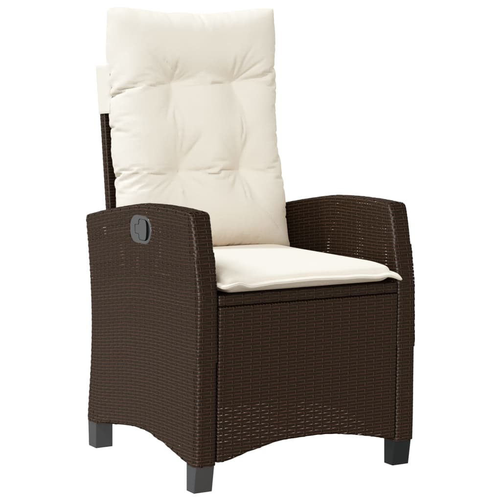 3-delige Tuinset met kussens poly rattan bruin is nu te koop bij PeponiXL, paradijselijk wonen!