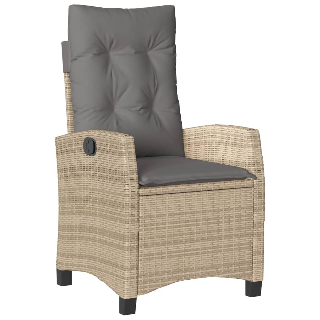 7-delige Tuinset met kussens poly rattan gemengd beige is nu te koop bij PeponiXL, paradijselijk wonen!