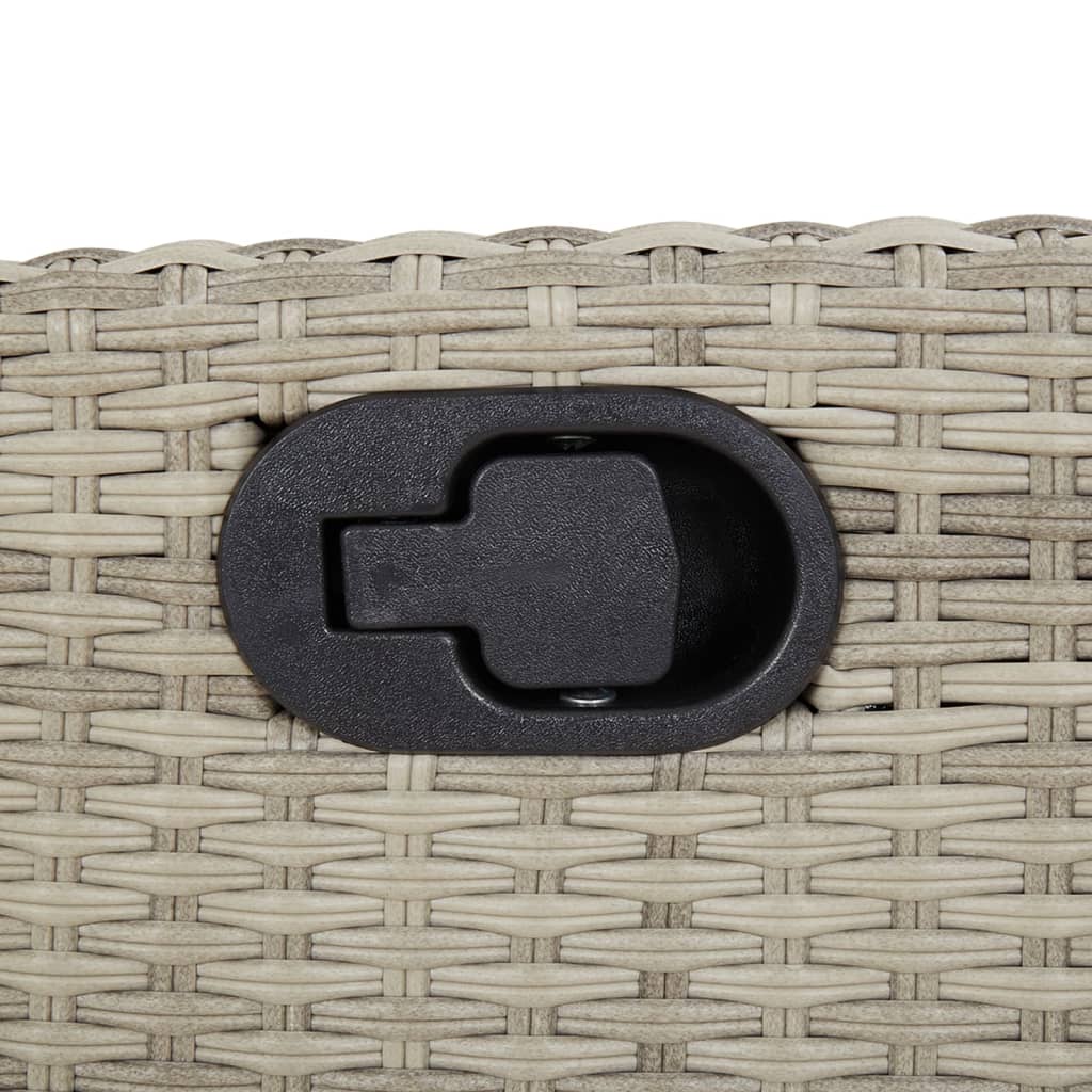 3-delige Tuinset met kussens poly rattan lichtgrijs is nu te koop bij PeponiXL, paradijselijk wonen!