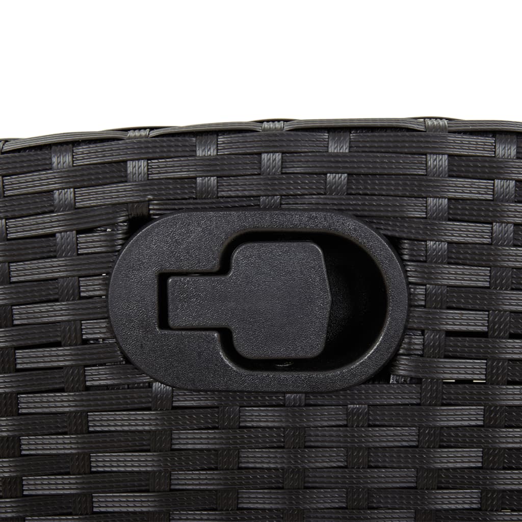 7-delige Tuinset met kussens poly rattan zwart is nu te koop bij PeponiXL, paradijselijk wonen!
